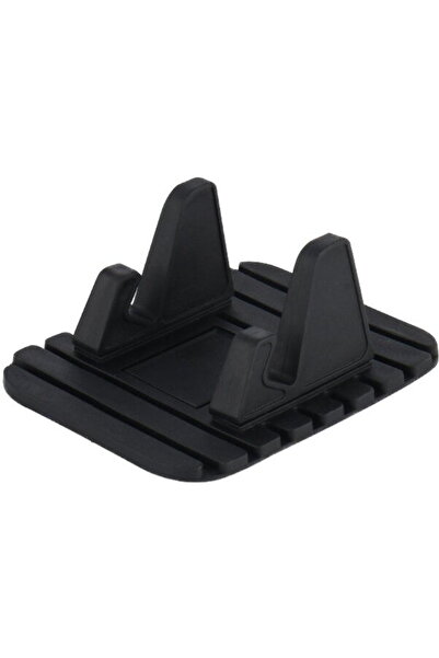 Hurtel Suport auto universal din silicon pentru telefon, nano pad, negru