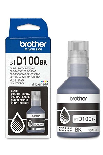 Brother Genuine BTD100BK Ultra High Yield Black Ink Bottle