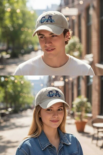 Aware Time Unisex Özle Washed Denim Cap Hat