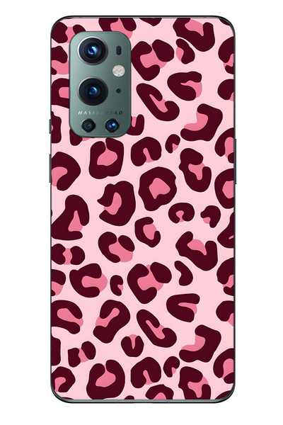 FLAMENKO حافظة هاتف شفافة وردية اللون متوافقة مع ون بلس 9 برو، عبوة من طبعة ا...