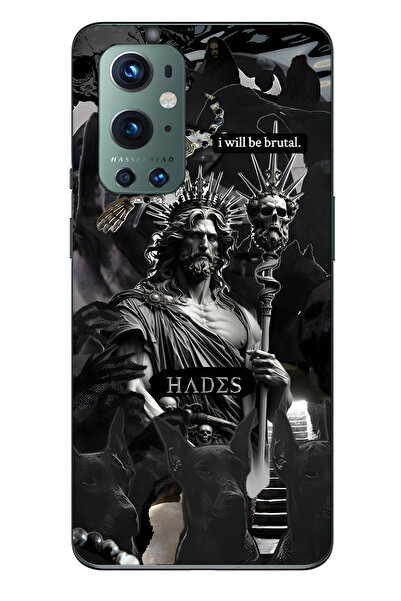 FLAMENKO حافظة هاتف شفافة متوافقة مع One Plus 9 Pro من نوع Hades Mythology منقوش