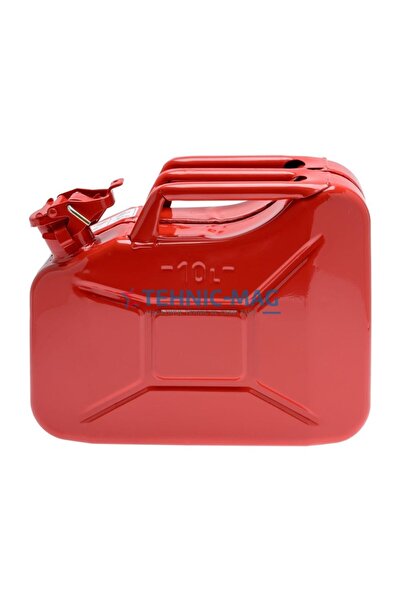 Aftermarket Canistră benzină 10 L din tablă de oțel roșie - calitate superioară