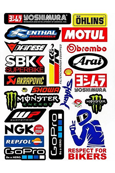 SARİSSA BİSİKLET Araba, Motosiklet, Bisiklet, Kask Sponsor Sticker Seti, Çıka...