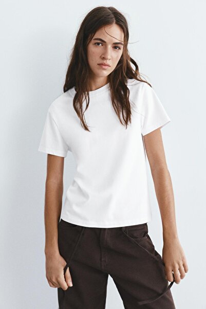 Pull & Bear Basic kısa kollu t-shirt