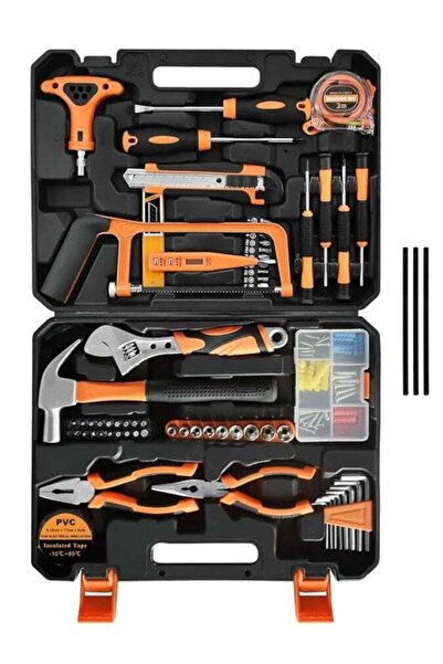 urevo مجموعة أدوات مكونة من 82 قطعة، طقم أدوات يدوية منزلية عامة