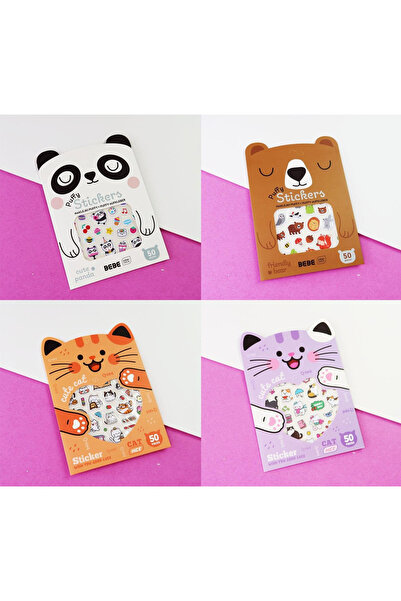 hediyeofisi Set de 1 autocolant cu figuri de animale – Peste 50 de autocolant...