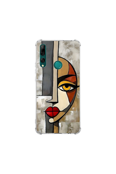 PrintiFy حافظة حماية للزوايا متوافقة مع هاتف هواوي Y9 برايم 2019 بتصميم ميتمو...