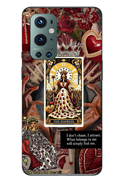 FLAMENKO حافظة هاتف شفافة متوافقة مع One Plus 9 Pro من نوع Empress Queen Taro...