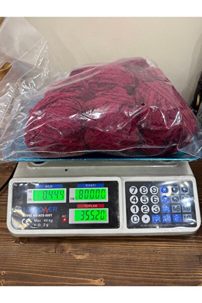 SÜSLÜTASARIM himalaya ihraç fazlası kadife ip (444 gram) bordo