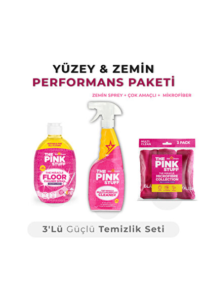 ThePinkStuff Yüzey & Zemin Paketi-3'lü Güçlü Temizlik Paketi