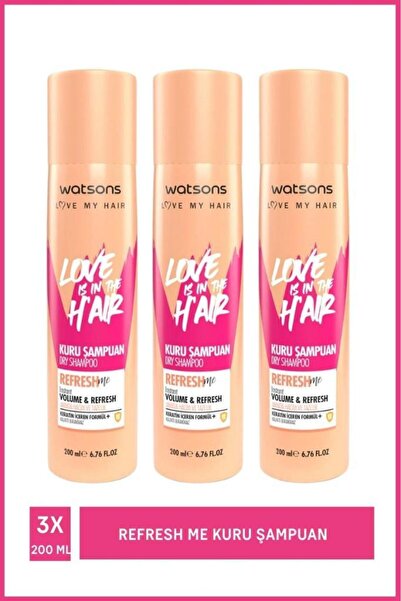 Watsons Refresh Me Kuru Şampuan 3 Adet