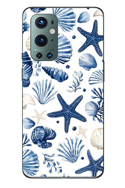 FLAMENKO حافظة هاتف شفافة متوافقة مع One Plus 9 Pro من نوع Sea Star and Shell...