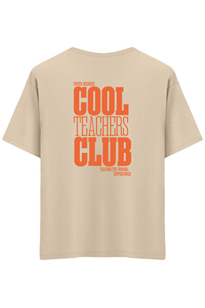 BetterThanCo Clubul Profesorilor Cool cu imprimeu guler rotund supradimension...