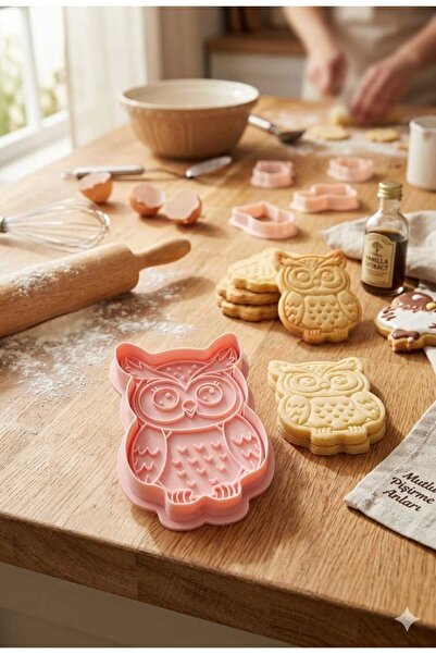 Onflow قالب كوكيز على شكل بومة لطيفة - متوافق مع عجينة السكر والفوندان