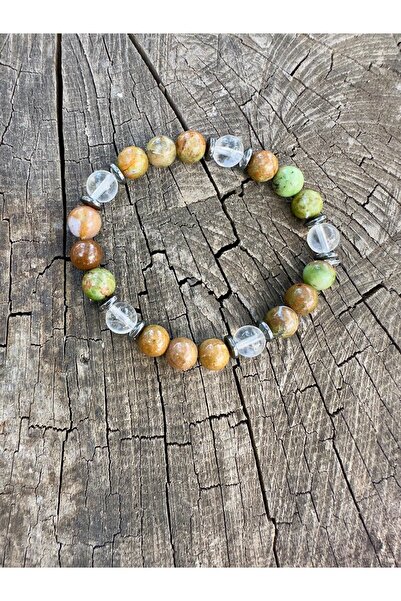 Zodyak Doğal Taş 8mm Green Opal Crystal Quartz Stone Men Women Natural Stone ...