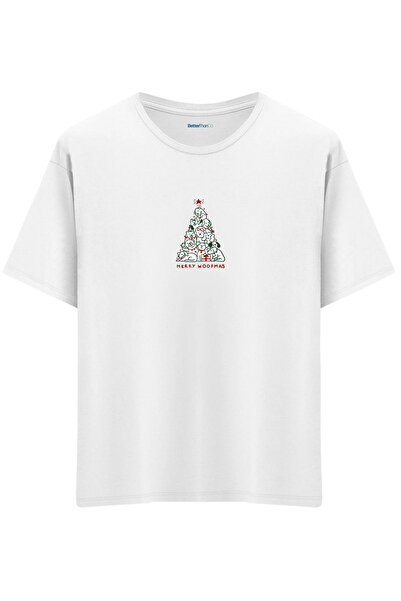 BetterThanCo Μπλουζάκι Woofmas με τύπωμα Crew Neck oversized