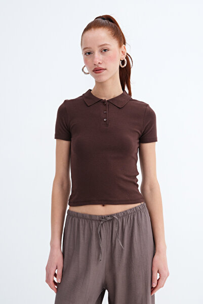 Addax Polo Neck Modal T-Shirt P4311-H12