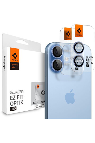 Spigen Camera Film for iPhone 17 / iPhone 16 Plus / iPhone 16 (set of 2) - Gl...