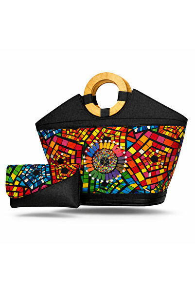 Desert & nile artistry Mosaic Beaded Heritage Handbag Set