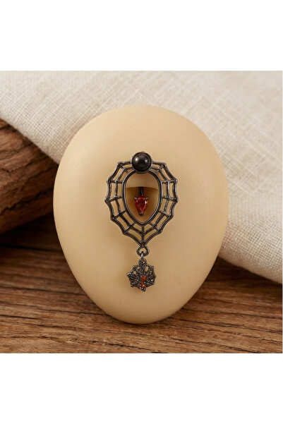 TakıLabirenti Örümcek Ağı Tasarımlı Göbek Piercing, Belly Piercingi, Örümcek ...
