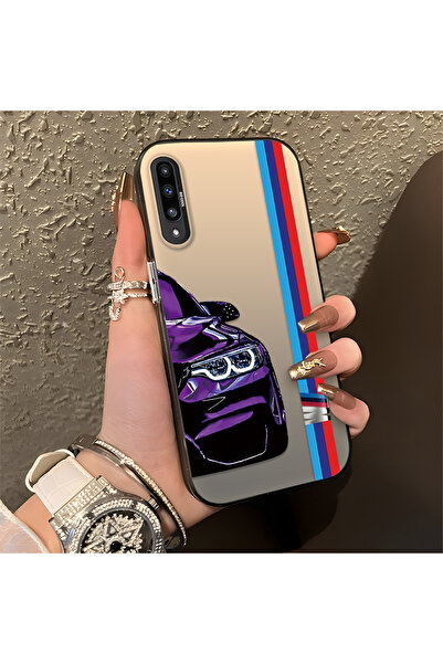 Hontinga حافظة هاتف سامسونج جالاكسي A50s متوافقة مع BMW منقوش مصنوعة من السيل...