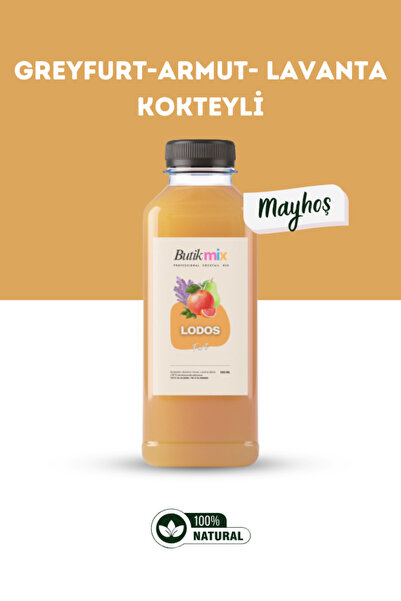 butik içki Lodos Hazır Kokteyl Karışımı 500ml - (Greyfurt-Armut-Lavanta)