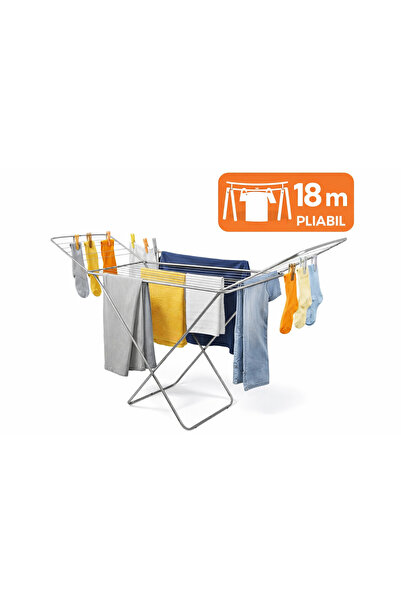SPRİNG Foldable clothes dryer 18 meters, made of durable steel
