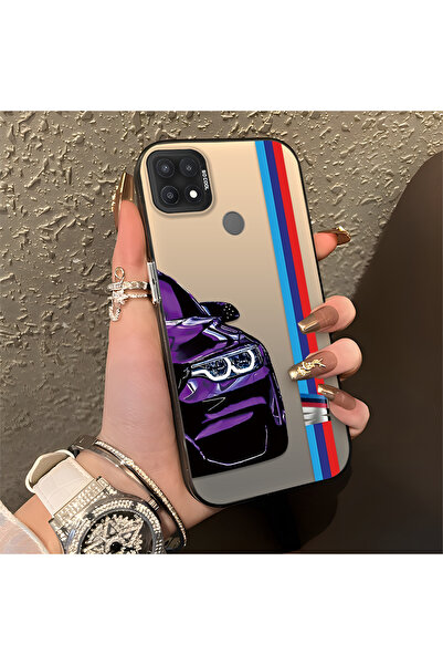 Hontinga حافظة هاتف OPPO A15 متوافقة مع BMW منقوش مصنوعة من السيليكون ومضادة ...