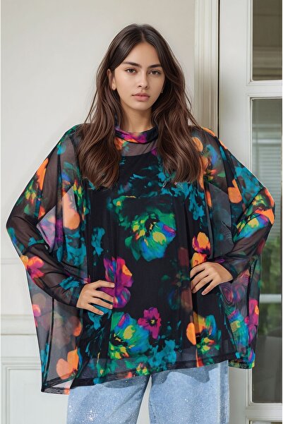 MAMAYAGA Women's Floral Print Half Fisherman Large Size Curve Sports Stylish ...