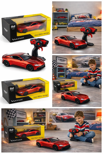 Cici Oyuncak Lisanslı Aston Martin Vantage Uzaktan Kumandalı Araba 1:14 Ölçek...