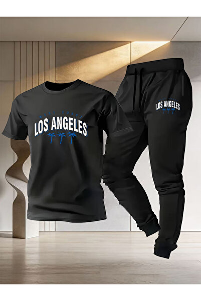 Rayan & Hoor Style Men's Printed tracksuit bottoms and t-shirt bottom top tra...