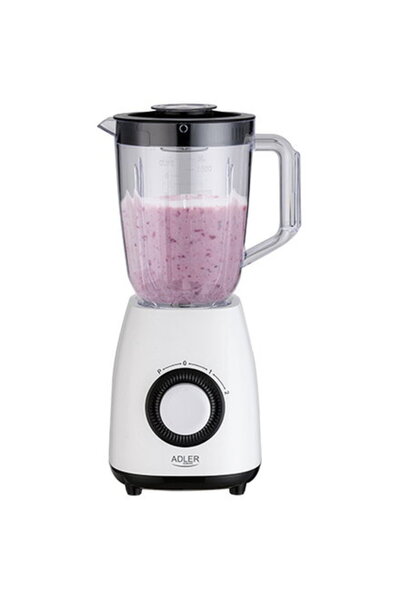 adler Blender de masă 1000 W 1,5L plastic Alb