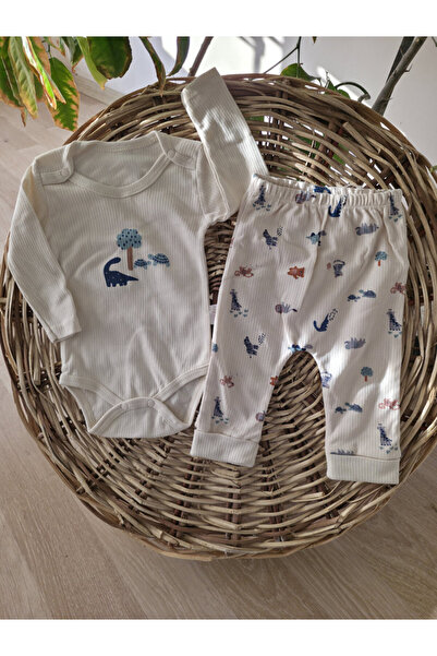 Nayinom Dinazor Printed 100% Cotton Baby Badi Bottom Set 2-Piece Set 3-Pack 0...