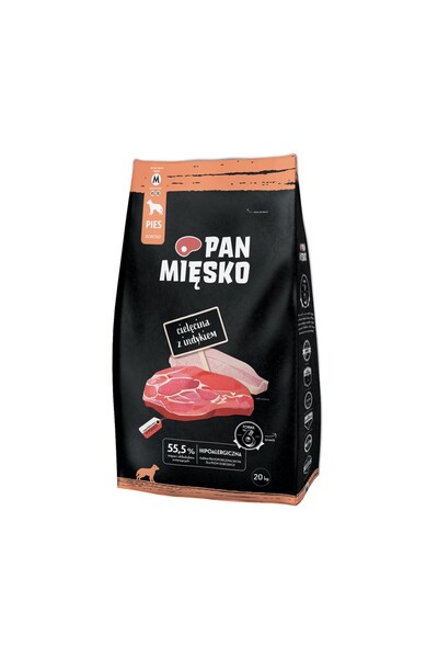 Pan Mięsko Mr. Meat Veal with Turkey dog food 20kg