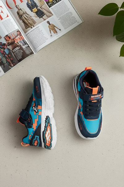 Ayakkabı Fuarı Elit 26YASWS0076 Filet Boy Classic sneakerși Bleumarin