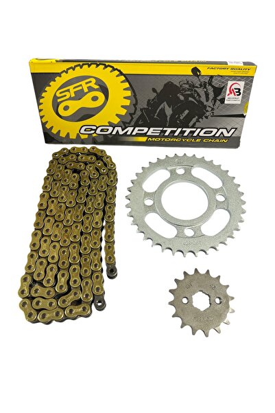 MOTORKİT MK CG PERFORMANSLI ZİNCİR DİŞLİ SETİ ÖN 16T/ARKA 36T + SFR GOLD ORİN...