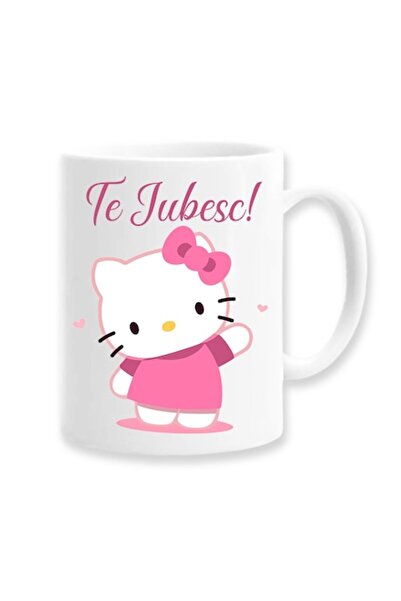 OEM Personalized Mug with Message: 'I Love You', Hello Kitty Model