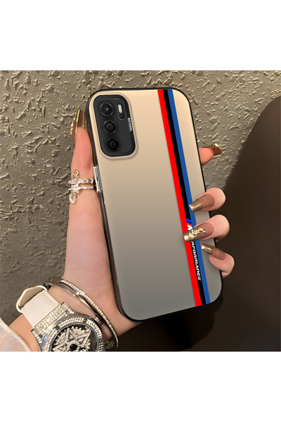 Hontinga حافظة هاتف من السيليكون متوافقة مع OPPO A54 4G ذات حافة خلفية صلبة م...