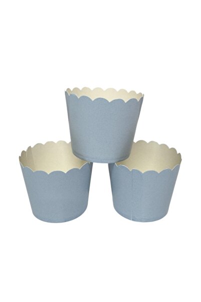 CAVAŞ sun hat قالب كيك مافن باللون الأزرق الفيروزي - 25 قطعة من وعاء تقديم ال...