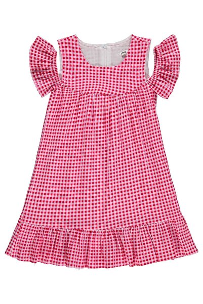 Civil Girls Gingham 6-9 Years Old Dress - Red 9-10 Years Old