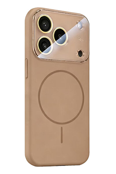 Maxcell SoftThin Silicone Case, MagConverse, FlexiCase for iPhone 14 Pro, Brown