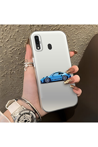 Hontinga حافظة هاتف BMW منقوش متوافقة مع هاتف سامسونج جالاكسي A30 مصنوعة من ا...