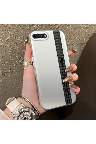 Hontinga iPhone 8 Plus Compatible Silicone Edge Hard Back Anti-Fall Phone Cas...