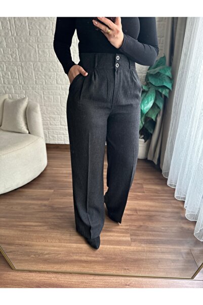 floral fashıon Cotton Linen Fabric Palazzo Pants - Belt Comfortable Cut with ...