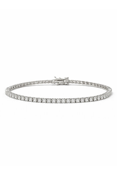 FELICELY FOR LOVELY MOMENTS Triana Rhodium Plated 925 Silver Tennis Bracelet