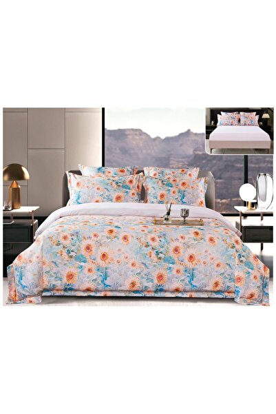 Rovitech Set lenjerie de pat dublu, Thick Satin, 180 x 200 cm cm, 6 piese, satin