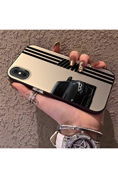 CHICASELUX iPhone X ile Uyumlu Telefon Kılıfı BMW Desenli Silikon Kenar Sert ...