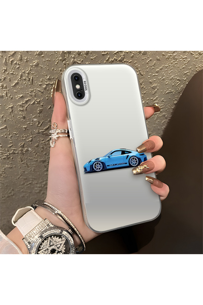 Hontinga iPhone X Compatible Silicone Edge Hard Back Anti Fall Bmw Patterned ...