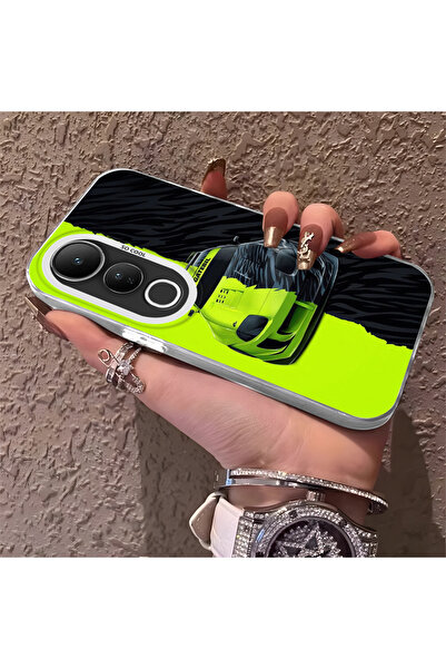 CHICASELUX حافظة هاتف لامبورغيني منقوش من السيليكون ذات حافة صلبة ومضادة للسق...