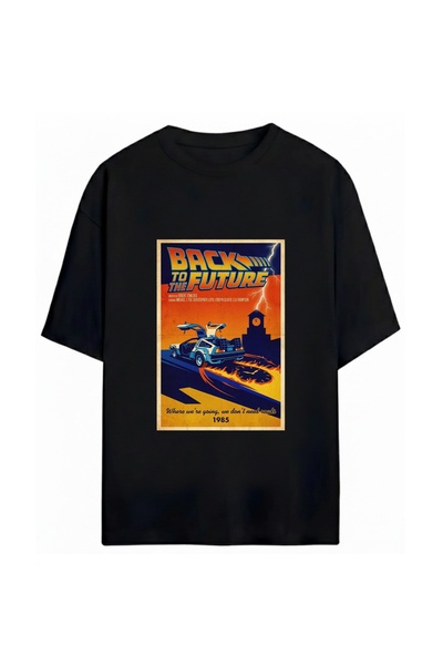 SVART WEAR Povratak u budućnost, unisex majica sa štampanim motivom, 100% pamuk
